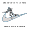 Swoosh Silver Surfer Embroidery Design
