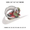 swoosh Jiraya Embroidery design Anime