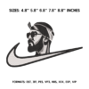 Swoosh Miyagi Embroidery design