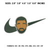Swoosh Drake Embroidery Design
