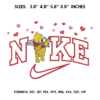 Swoosh Pooh Cupid Embroidery Design