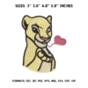 Nala Kiss Embroidery Design